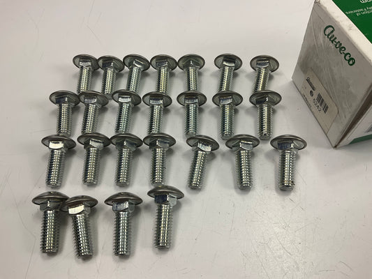 Auveo 5242  7/16-14 X 1-1/4 Bumper Bolts, Stainless Steel Cap Round Head, 25 Pcs