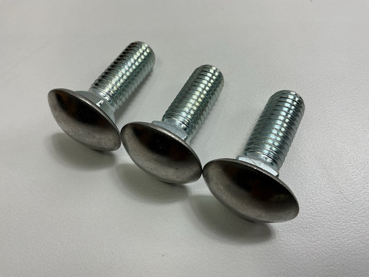 25 Pcs - Auveco 5246 Stainless Steel Bumper Bolts 1/2-13 X 1-1/2 Round Head