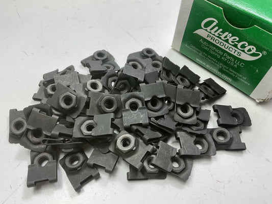 Auveco 5586 J Type Cage Nuts 1/4''-20 Screw Size Qty 50