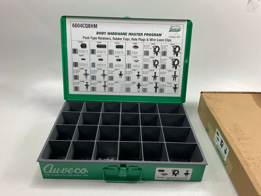 DAMAGED SEE REAL PHOTOS Auveco 6604CQBHM 24-Compartment Large Metal Parts Drawer