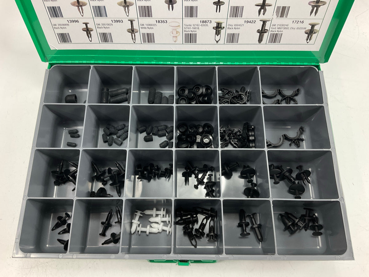 DAMAGED SEE REAL PHOTOS Auveco 6604CQBHM 24-Compartment Large Metal Parts Drawer