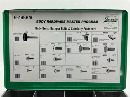 AUVECO 6614BHM Body Bolts & Bumper Bolts Assortment Pack, 445 Pcs