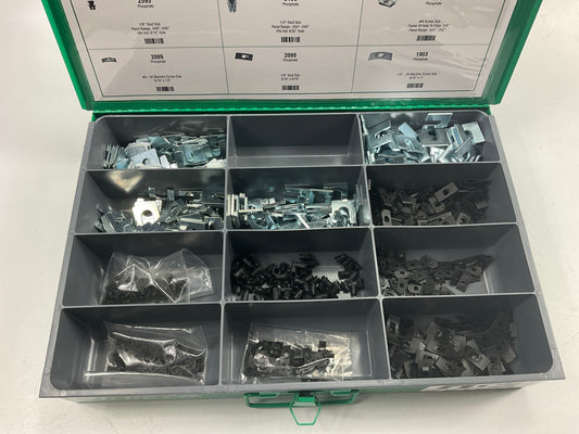 Auveco 1-912 12 Compartment Large Drawer, Light Green + Flat Nuts, Tubular Nuts