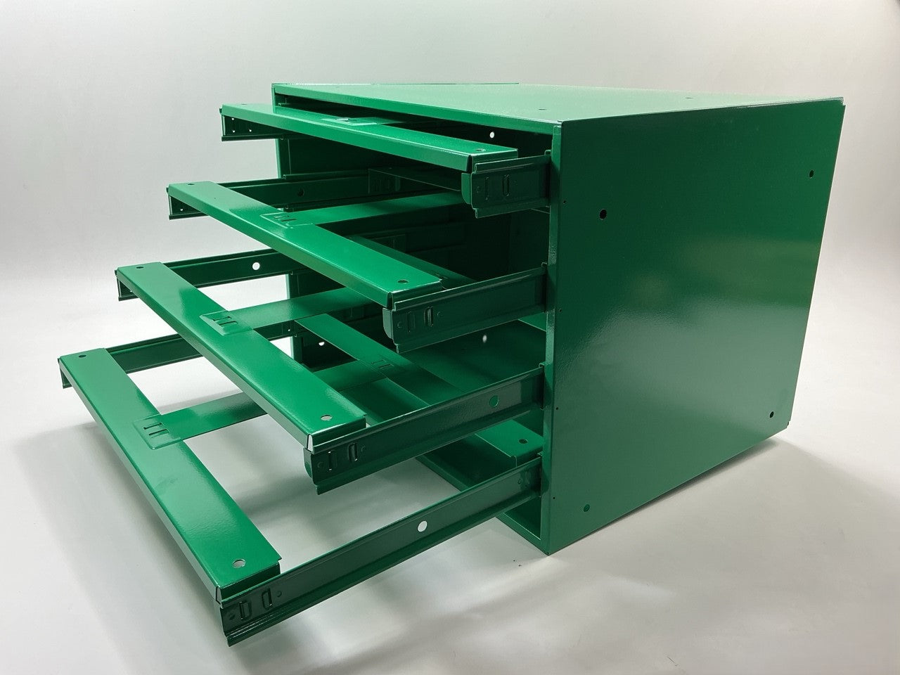 Auveco 6650BHM (2-96) Empty Metal Drawer Cabinet Rack - Holds 4 Large Drawers
