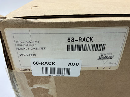 Auveco # 68-RACK Quik-Select Empty Steel Cabinet, Gray, 11-1/4''x6-3/4''x10-3/4''