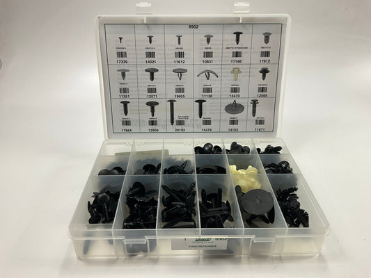 Auveco 6902 FORD Retainer Clips Assortment Kit - 18 Varieties, 350 Pcs Total