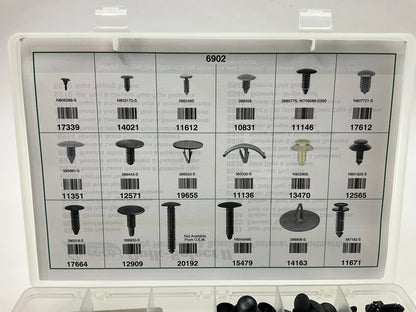 Auveco 6902 FORD Retainer Clips Assortment Kit - 18 Varieties, 350 Pcs Total
