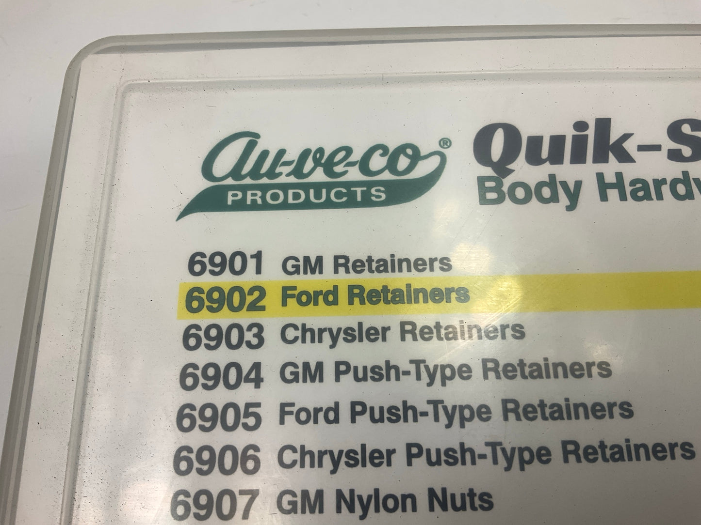 Auveco 6902 FORD Retainer Clips Assortment Kit - 18 Varieties, 350 Pcs Total