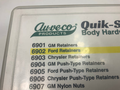Auveco 6902 FORD Retainer Clips Assortment Kit - 18 Varieties, 350 Pcs Total