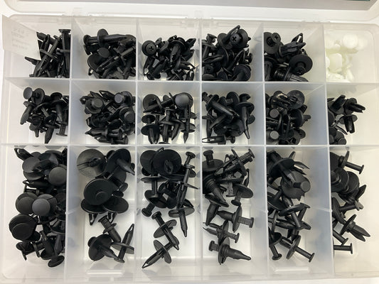 Auveco 6904 Push-Type Retainer Clips Quik-Select Assortment Kit For GM, 233 Pcs