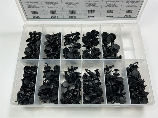 Auveco 6919 Push Retainer Clips Quik-Select Assortment Kit For Chrysler GM Ford