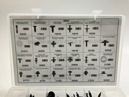 Auveco 6943 Splash Shield Clips & Fasteners Kit - 185 Pcs