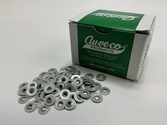 Auveco 8863 1/8'' Stud Flat Push-On Retainers 3/8'' O.D. Qty 100