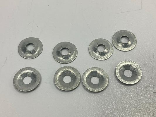 (100) Auveco 8864  5/32'' Stud Flat Push-On Retainer Clips 7/16'' O.D.