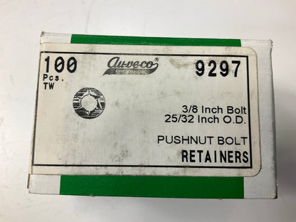 Auveco 9297 Pushnut Bolt Retainer For 3/8'' Bolt, 25/32'' OD