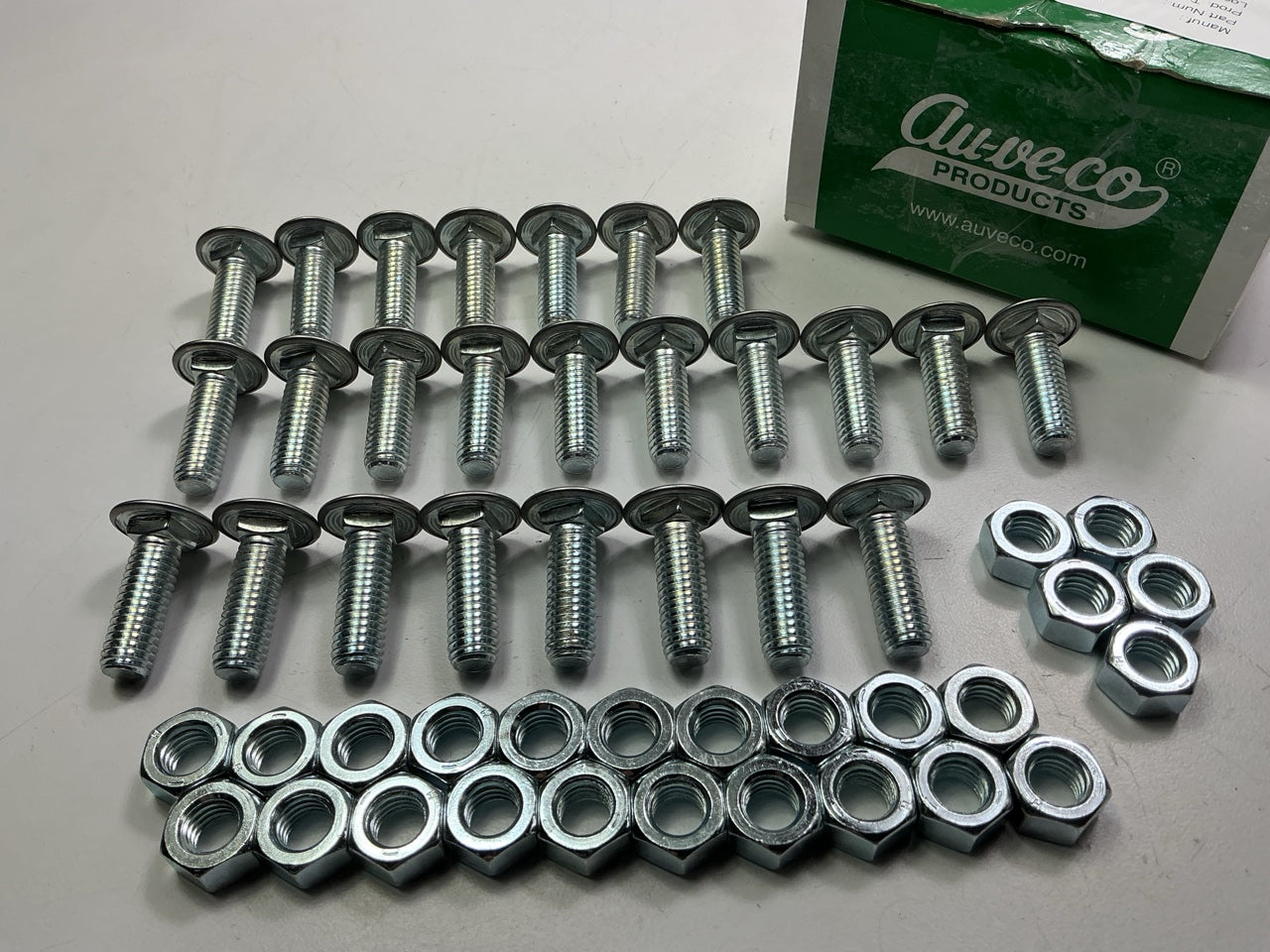 Auveco 9355 Bumper Bolt & Hex Nut, 7/16-14 X 1-3/8'' Qty 25