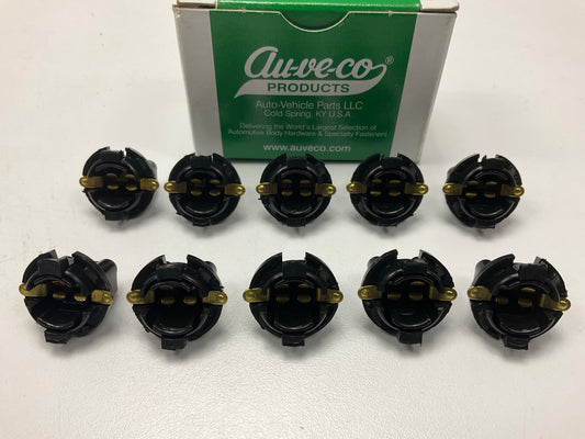 (10) Auveco 9905 Instrument Panel Lamp Sockets 5/8'' Hole
