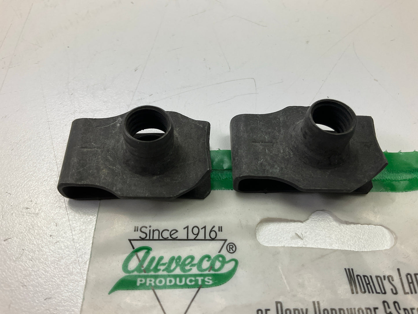 Auveco AP10054 3/8''-16 Extruded ''U'' Nuts, Pack Of 2