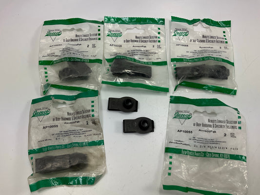 (10) Auveco AP10055 Extruded U-Nut, 3/8-16 Screw, 1.125'' Edge To Hole Center