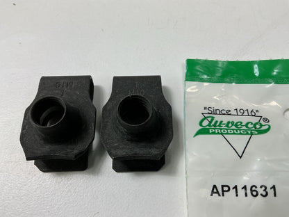 (2) Auveco AP11631 Extruded U-NUT M10-1.5 Screw Size Panel Range 1.0mm-6.0mm