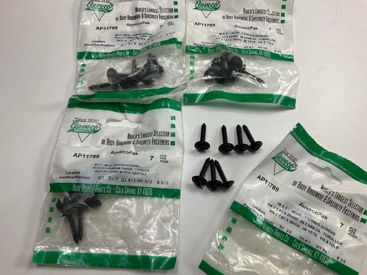 Auveco AP11789 Phillips Oval Head Sems Tapping Screws Phosphate 8 X 1'' Qty 28