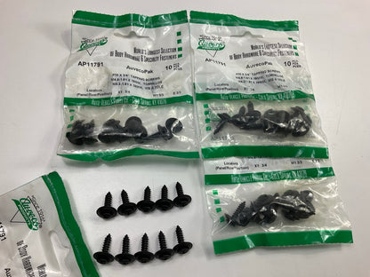 Auveco AP11791 Phillips Oval Head Sems Tap Ping Screws10 X 3/4'' Qty 40