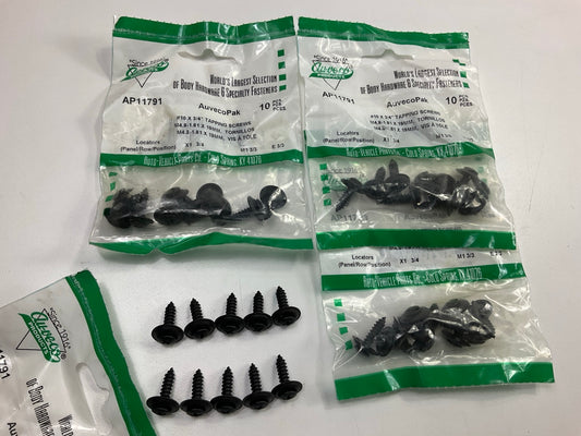 Auveco AP11791 Phillips Oval Head Sems Tap Ping Screws10 X 3/4'' Qty 40