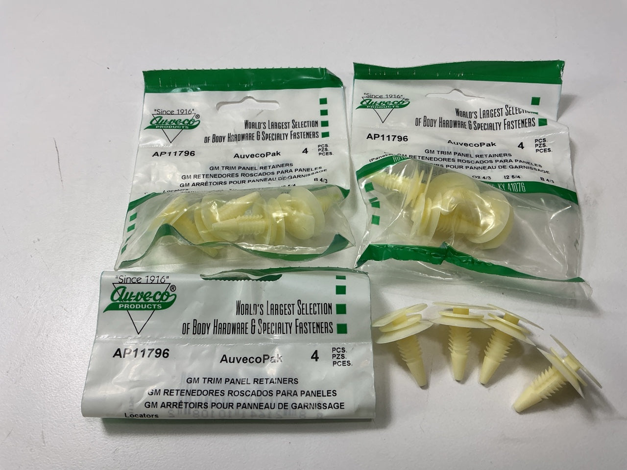 (12) Auveco AP11796 Door Trim Panel Retainer GM 1978- Up