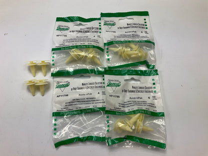 (16) Auveco AP11796 Door Trim Panel Retainer Clip Plastic Rivet 5/16'' Stem Dia