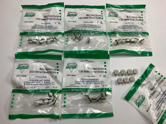 Auveco AP11855 Rear License Plate Bracket Nylon Nut #8 Screw Size Qty 42