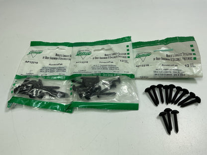 Auveco AP12216 Tapping Screw Phillips Flat Washer Head #8 X 1'' Qty 36