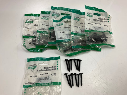 84 Auveco 12217 Black E-Coat Phillips Flat Washer Head Tapping Screws #8 X 1-1/4