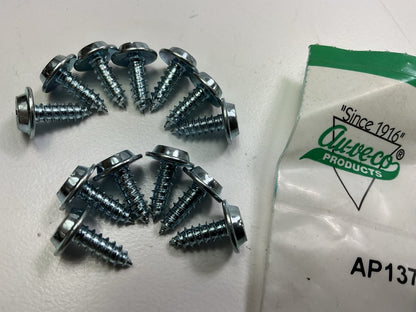 Auveco AP13708 Tapping Screw #8 X 1/2'' Phillips Flat Top 13/32'' Washer Head 13pc