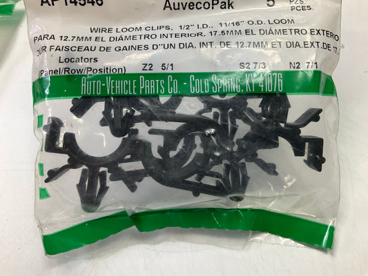 Auveco AP14546 Wire Loom Rout Ing Clips 1/2'' I.D., 11/16'' O.D. Qty 80
