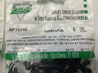 Auveco AP14546 Wire Loom Rout Ing Clips 1/2'' I.D., 11/16'' O.D. Qty 80