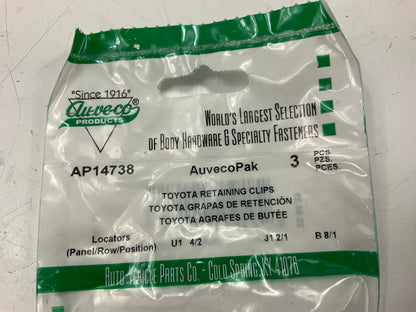 Auveco AP14738 Hood Insulation Retaining Clip Qty 258