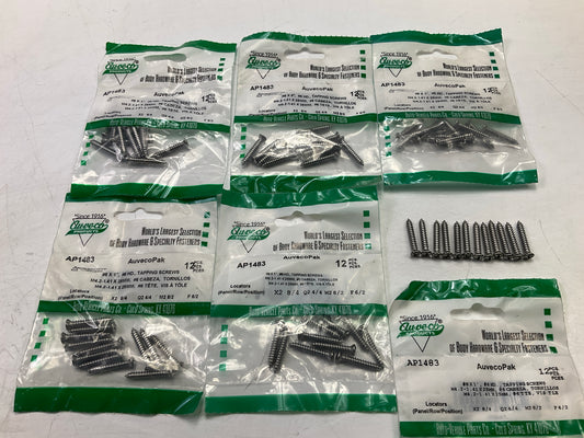 Auveco AP1483 Tapping Screw #8 X 1'', Phillips Oval #6 Head Qty 72