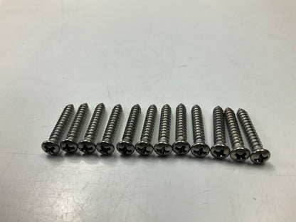 Auveco AP1483 Tapping Screw #8 X 1'', Phillips Oval #6 Head Qty 72