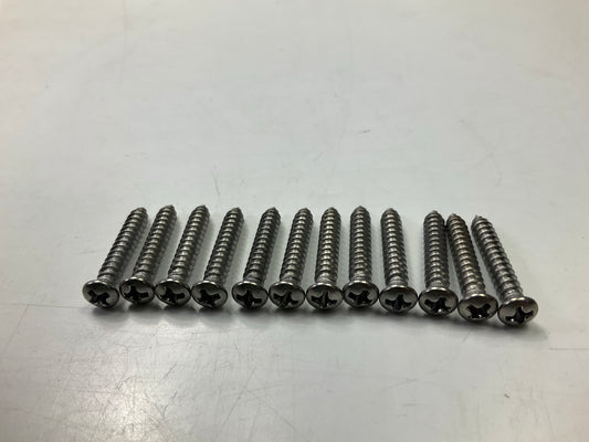 Auveco AP1483 Tapping Screw #8 X 1'', Phillips Oval #6 Head Qty 72