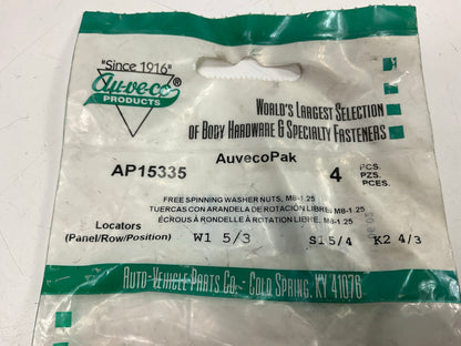 Auveco AP15335 Free Spinning Washer Nut M8-1.25, 24mm OD Qty 36