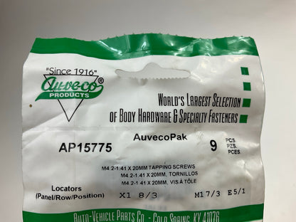 (18) Auveco AP15775 M4.2-1.41 X 20mm Phosphate Hex Head Sems 12mm Washer O.D.