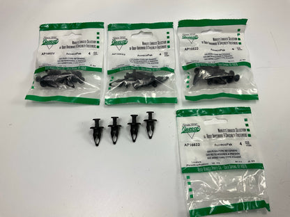 (16) Auveco AP16622 Bumper Fascia Push-Type Retainer Replaces GM 10157900