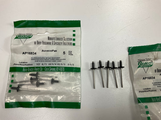 (10) Auveco AP16834 Windshield Rivet 1/8'' Diameter 1/8''-3/4'' Grip - N805759-S100