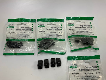 (16) Auveco AP16842 Extruded U-Nut M6-1.0 Screw 3.4-6.3mm