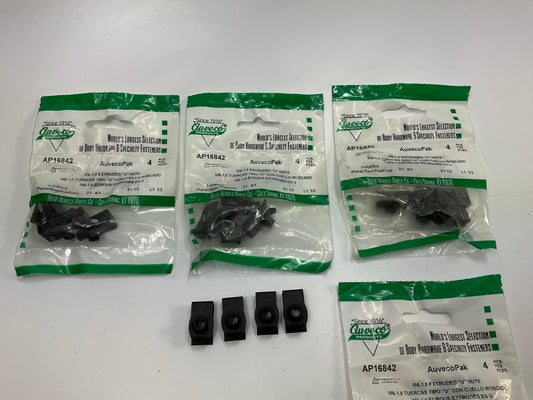 (16) Auveco AP16842 Extruded U-Nut M6-1.0 Screw 3.4-6.3mm