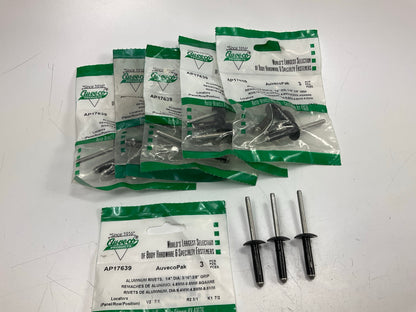 (18) Auveco AP17639 Split Type Rivet 1/4 Dia 3/16-3/8 Grip