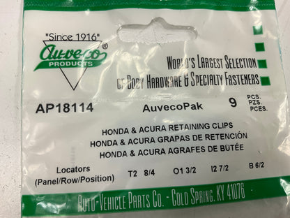 Auveco AP18114 Hood Insulation Retaining Clip Retainer Rivet Qty 63