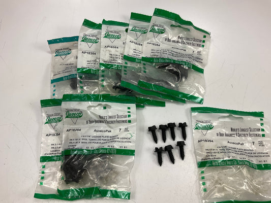 Auveco AP18354 Slotted Hex Washer Head License Plate Screw #14 X 3/4'' Qty 56