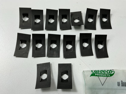 (15) Auveco AP1903 Flat Nut 1/4''-20 Screw, Size 9/16'' X 1''
