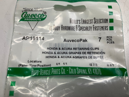 Auveco AP19114 Hood Trunk Moulding Retaining Clip Qty 105
